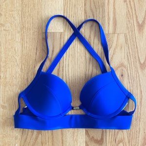 Deep blue Abercrombie bikini top